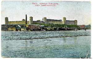 Вид на Ивангородскую крепость 1914 г.