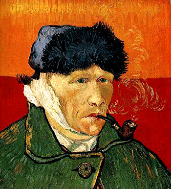 Автопортрет, Ван Гог. С отрезаным ухом