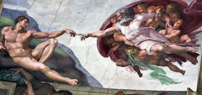 Рождение Адама, Микеланджело