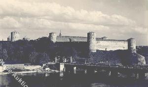 Западный вид Ивангородской крепости 1934 г.
